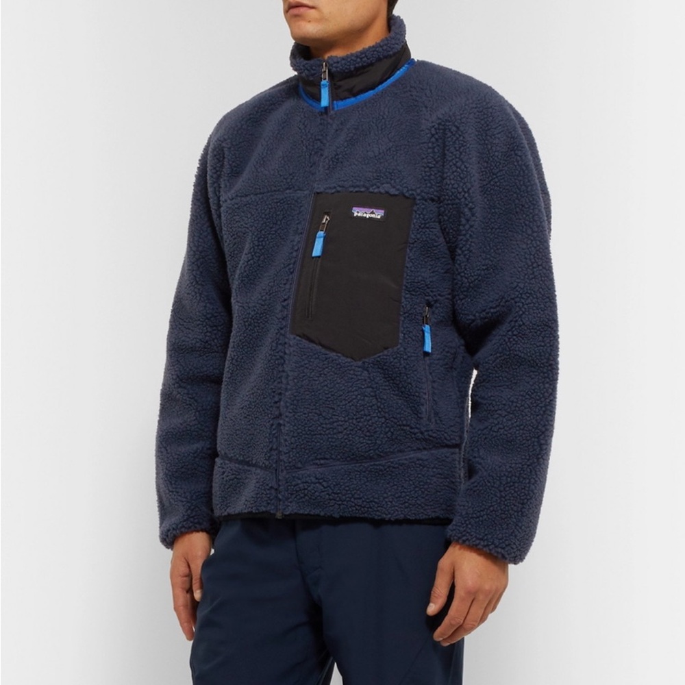 Patagonia Men's Classic Retro-X Fleece Jacket NAVY - Medium